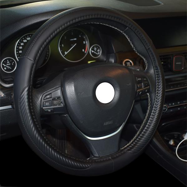 Xkeribom Lenkradbezug 37-38cm Lenkradschoner Lenkradschutz Aufsteckbare Lenkradabdeckung